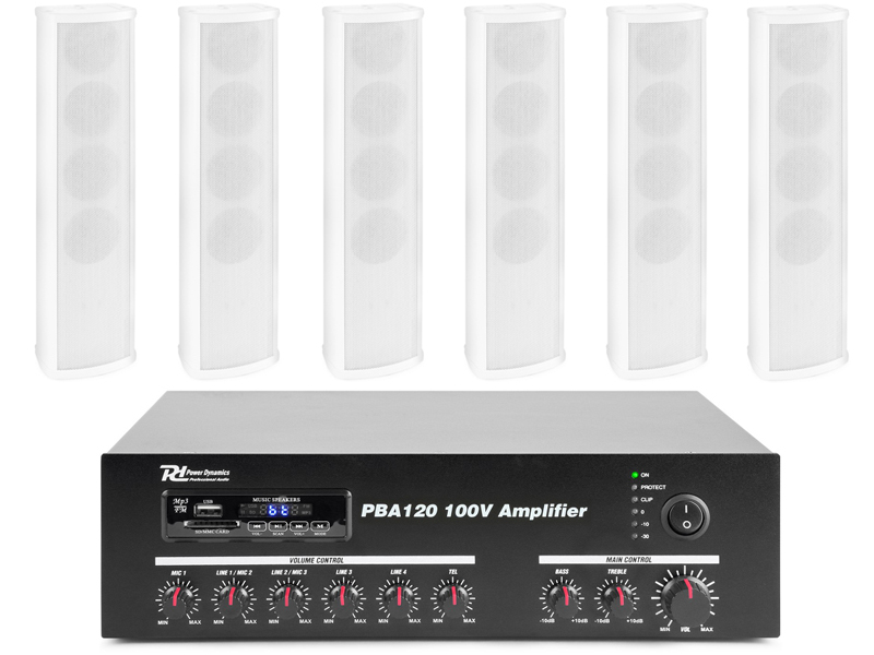 Tronios Power Dynamics PBA120 + 6 x ICS4