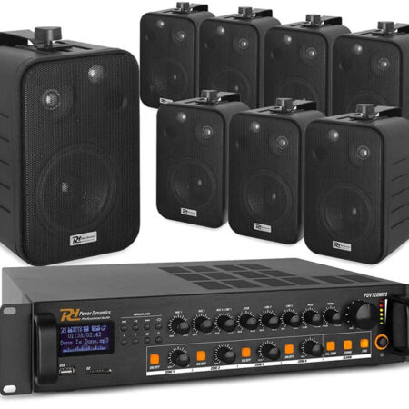 Tronios Power Dynamics PDV120MP3 + 8 x BV40V