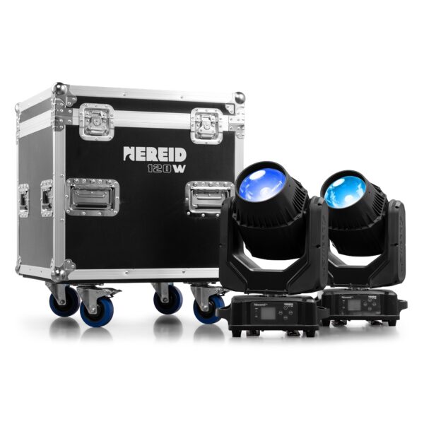 BeamZ Pro NEREID120 Outdoor LED Beam Moving Head 2pcs in Flightcase